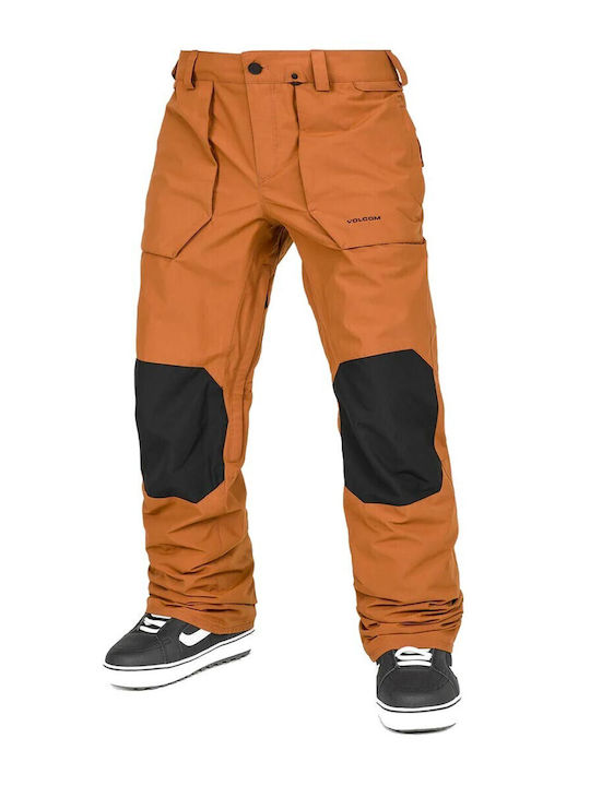 Volcom Roan G1352511-CRL Ανδρικό Παντελόνι Σκι & Snowboard Καφέ