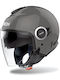 Airoh Helyos Black Matt Motorcycle Helmet Jet ECE 22.06 1350gr with Sunvisor