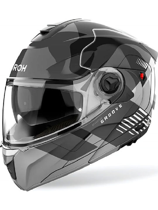 Airoh Specktre Groove Grey Motorradhelm Flip-Up...