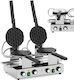 Double Bubble Waffle Maker Teflon 2 X 1400 W
