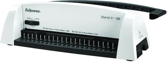 Fellowes Starlet2+ Bindegerät Arbeitsbreite 300 mm Stanzkapazität 12 Blatt A4 Maximale Rückenbreite 16 mm