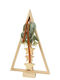 Christmas Decorative Wood Tree 34cm Green