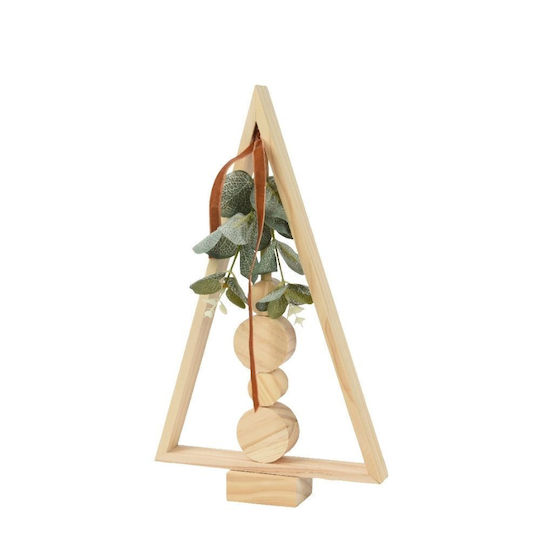 Christmas Decorative Wood Tree 34cm Green