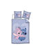 Aymax Lilo & Stitch Комплект Детски Плик за Завивка Единичен с Калъфка Лилав 140x200бр