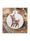 Hängender Weihnachtsbaumschmuck Häschen Holz Rote 7x8cm