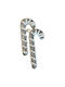 Ornament suspendat Baston Argintiu 7x17buc Set 2buc