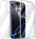 Avizar 360° Case Iphone 16 Pro Max Tactile Raised Camera Edge Transparent
