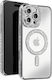 Avizar Diamant Hülle iPhone 16 Pro Max Magsafe Kontur Strass Silber