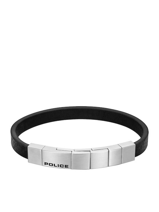 Police Men's Leather Bracelet 21cm