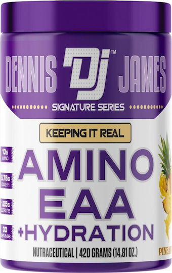 Dennis James Signature Series Амино ЕАА Прах Таурин 420 Грама Грейпфрут