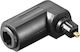 Goobay 11925 Toslink Digital Audio Adapter 90° Goobay