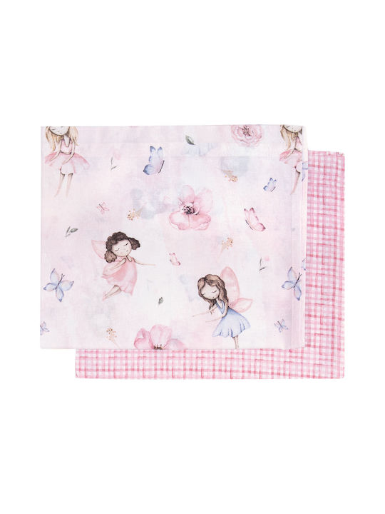 Greenwich Polo Club 8849 Baby Sheets Set Cradle Cotton Dusty Rose, Pink Pink 70x120cm 2pcs
