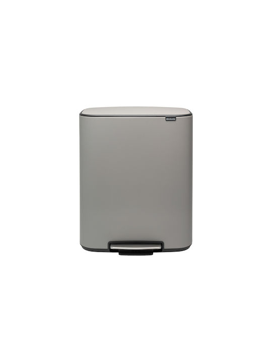 Brabantia Plastic Pedal Waste Bin with Grey Color