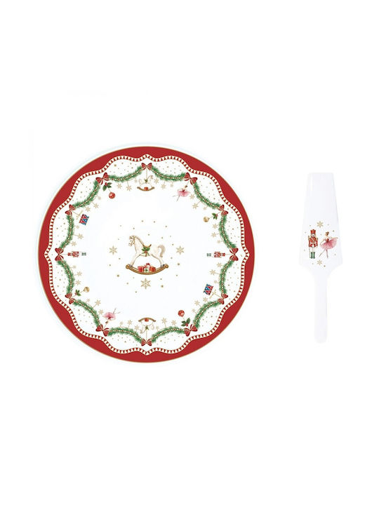 Easy-Life Easy-Life Christmas Tableware Ornaments Porcelain Cake Stand Nutcrackers