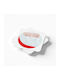 Set Christmas Coasters Plastic L10xW10cm. 4pcs