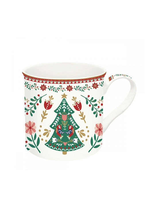 Easylife Weihnachtlicher Porzellanbecher 300ml