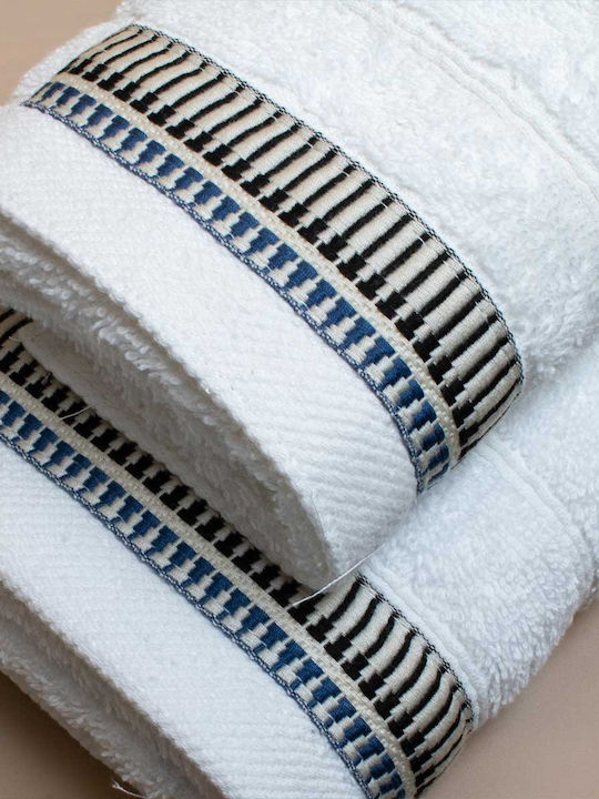 White Fabric Πετσέτα Χεριών Kental 30x50εκ. Λευκή Βάρους 500gr/m²