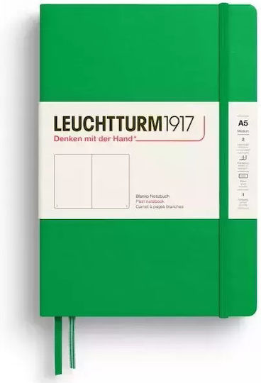 Leuchtturm1917 251p Σημειωματάριο A5 με Λευκές Σελίδες με Σκληρό Εξώφυλλο