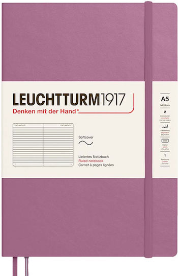 Leuchtturm1917 Notebook A5 Ruled Pink 372202