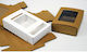 Χαρτινο Κουτι Συρταρωτο Παραθυρο 17cm X 13cm X 5cm Ασπρο 12 Τμχ