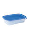 Food Container Set 3 Pcs Rectangular 2+1+0.5l Fresh&go Blue