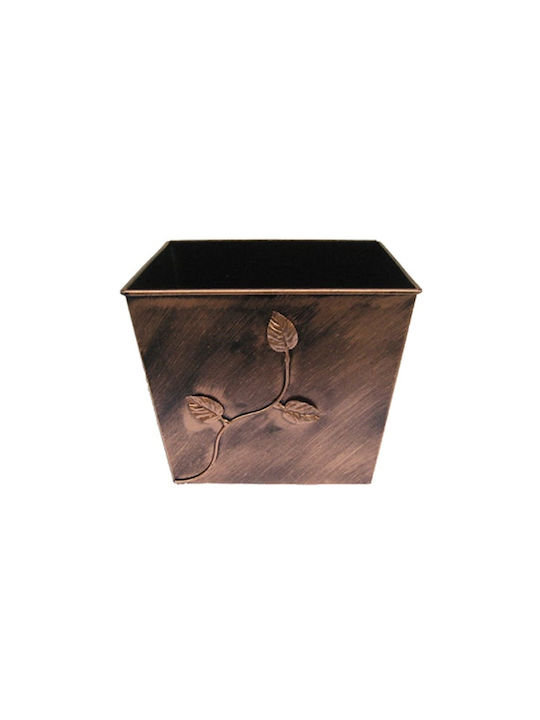 GTMED Μεταλλικό Κουτί Αποθήκευσης Ξύλων 46x40x37cm Καφέ