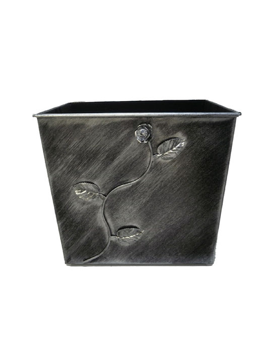 GTMED Metallisch Box Holzlagerung 46x40x37cm Bronze