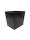 GTMED Metallisch Box Holzlagerung 46x30x33cm Silber