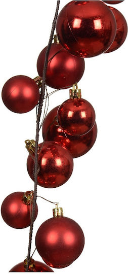 Kaemingk Christmas Garland Red 180x10cm 1pc