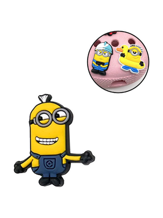 Charm Decorativ pentru Pantofi cu Design Fericit Minion Tim