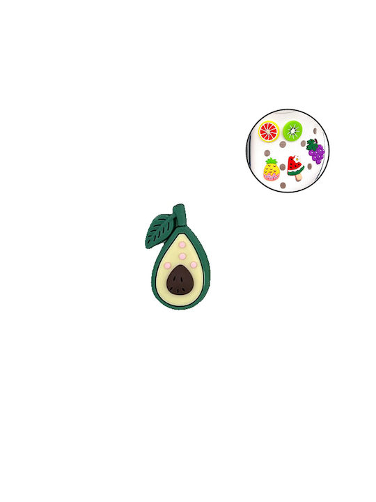 Avocado Design Green Shoe Charm