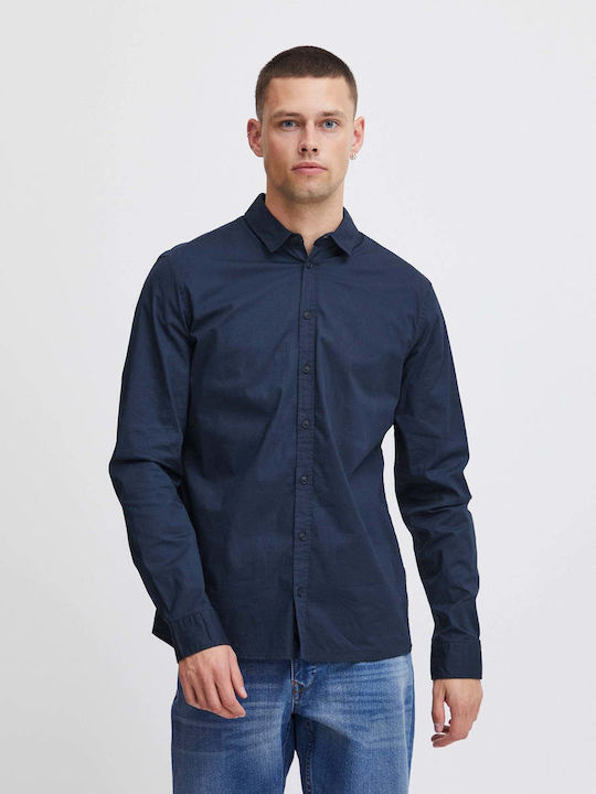 Blend Long-sleeved Shirt Blue