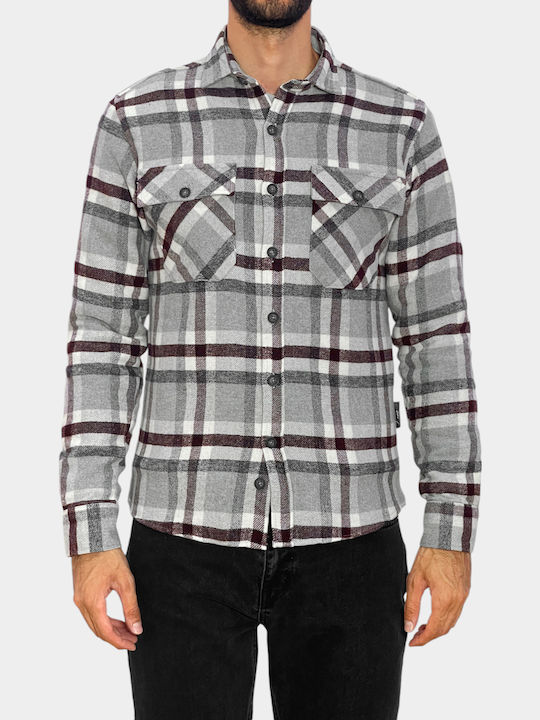 Μακρυμάνικo Overshirt Γκρι