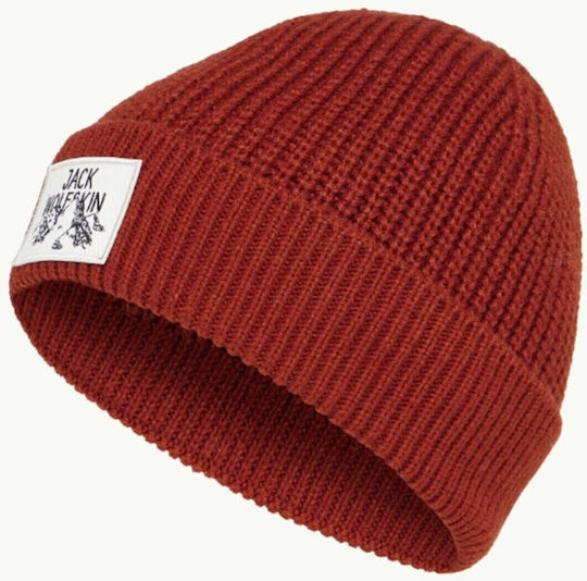 Beanie Unisex Beanie Knitted in Red color