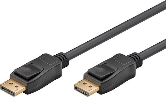 Goobay Displayport към Displayport конекторен кабел 64799 черен 3 м