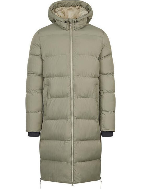 Kurz Damen Puffer Jacke Wasserdicht und Winddicht für Winter Olive