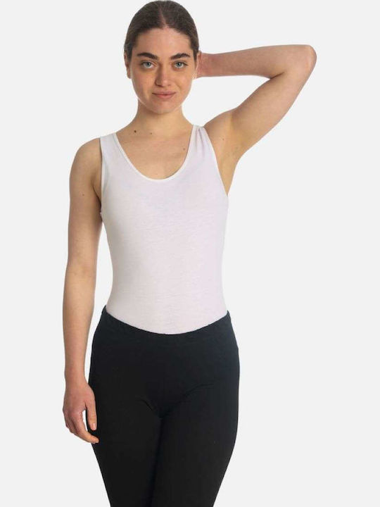 Paco & Co Spaghetti Strap Bodysuit White