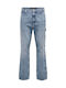Ανδρικό Παντελόνι Τζιν με Regular Straight Εφαρμογή Light Blue Denim