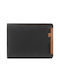 Leather Men's Wallet Classic Black-Tan