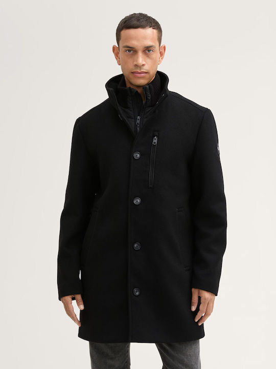Tom Tailor Men's Half Coat Black