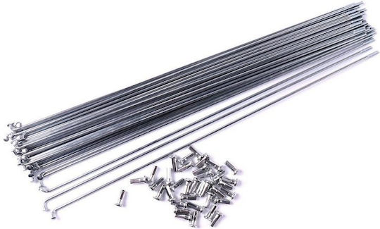 Bicycle Spokes Capsule 180 14g Silver Pcs