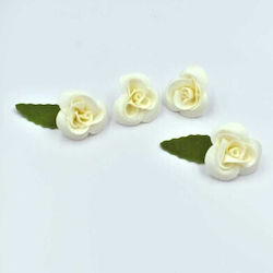 Set de 15 Trandafiri Albi 3cm Set de 15 Trandafiri Albi 3cm