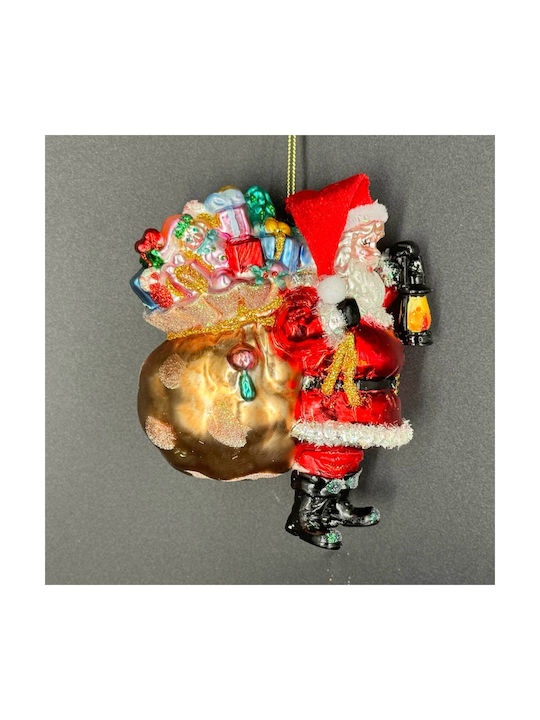 Hanging Santa Claus Ornament Red