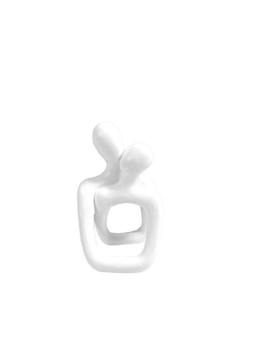 White Polyresin Figure 18cm