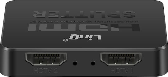 Linq Hdmi 4k Ultra Hd Duplicator 2 Simultaneous Displays Black