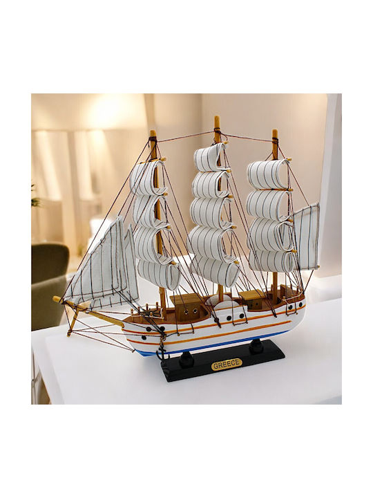 Wooden Miniature Ship 47 31x31cm