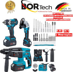 Homeone Bortech Σετ Γωνιακός Τροχός, Μπουλονόκλειδο & Σκαπτικό Homeone Bortech Σετ Γωνιακός Τροχός, Μπουλονόκλειδο & Σκαπτικό