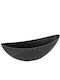Platou oval din melamină gri 34x11h11cm