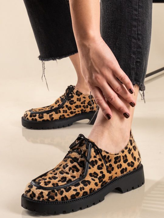 The Shoemart Дамски Loafers Leopard