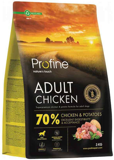 Profine 3kg Dry Food for Adult Dogs with Chicken and Potatoes